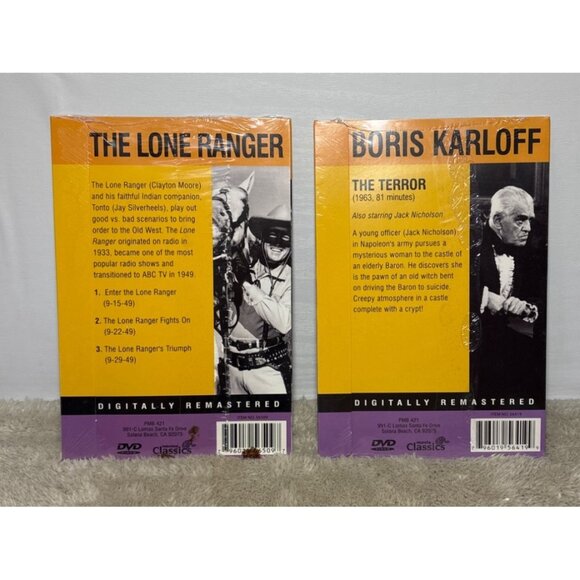 Digitally Remastered The Lone Ranger & Boris Karloff The Terror DVD Movie - Picture 2 of 2